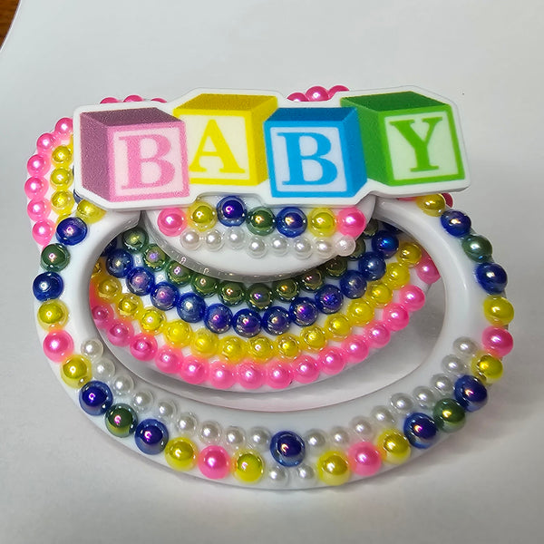 BABY Block Letters Adult Pacifier