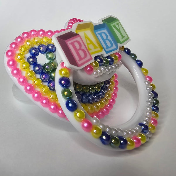 BABY Block Letters Adult Pacifier