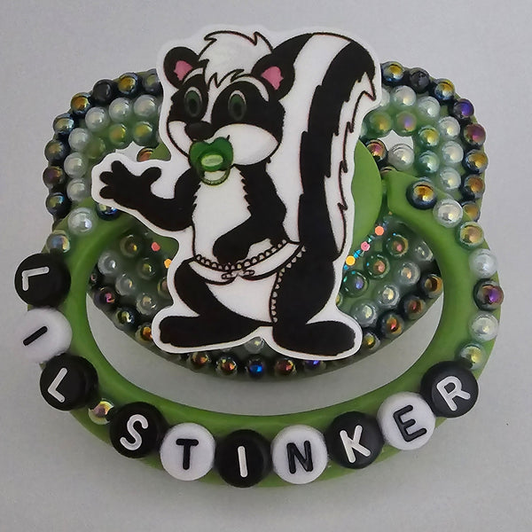 Lil Stinker Green Adult Pacifier